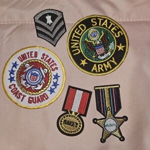 Military Patch Set with Emblems